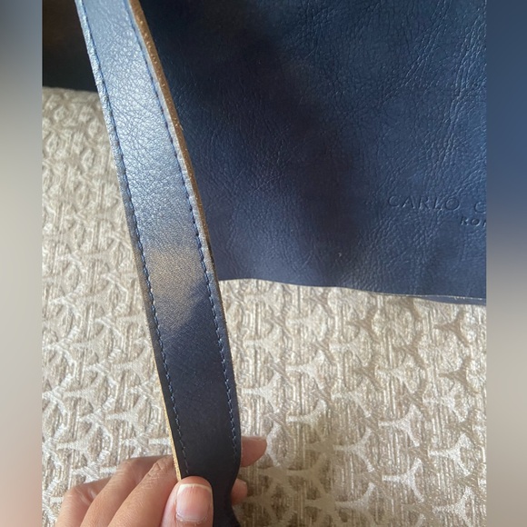 Carlo Cecchini leather bag made in Italy Roma - Picture 9 of 12